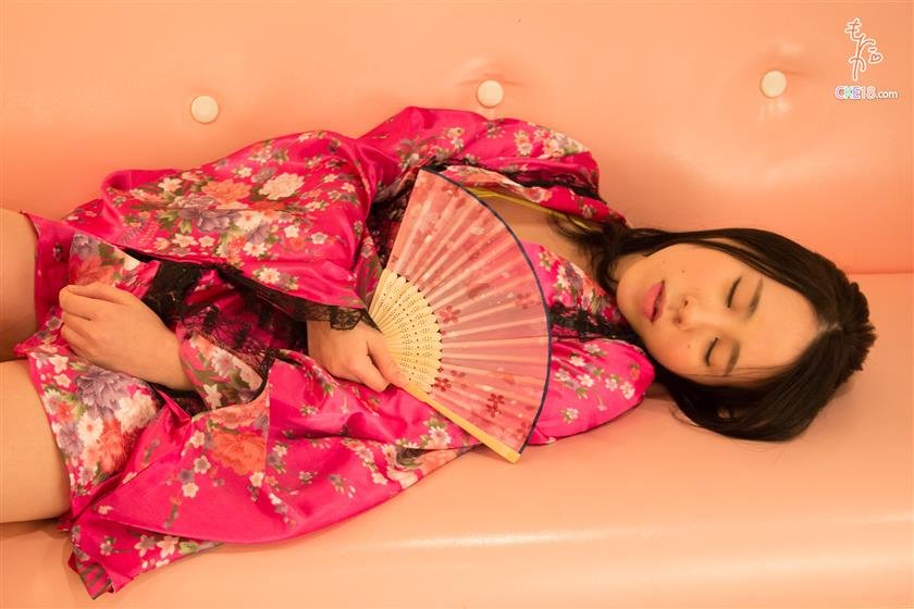 Cover 3 Erotic Kimono Tease with Cute Japanese Teen Monika-chan 41 Photos